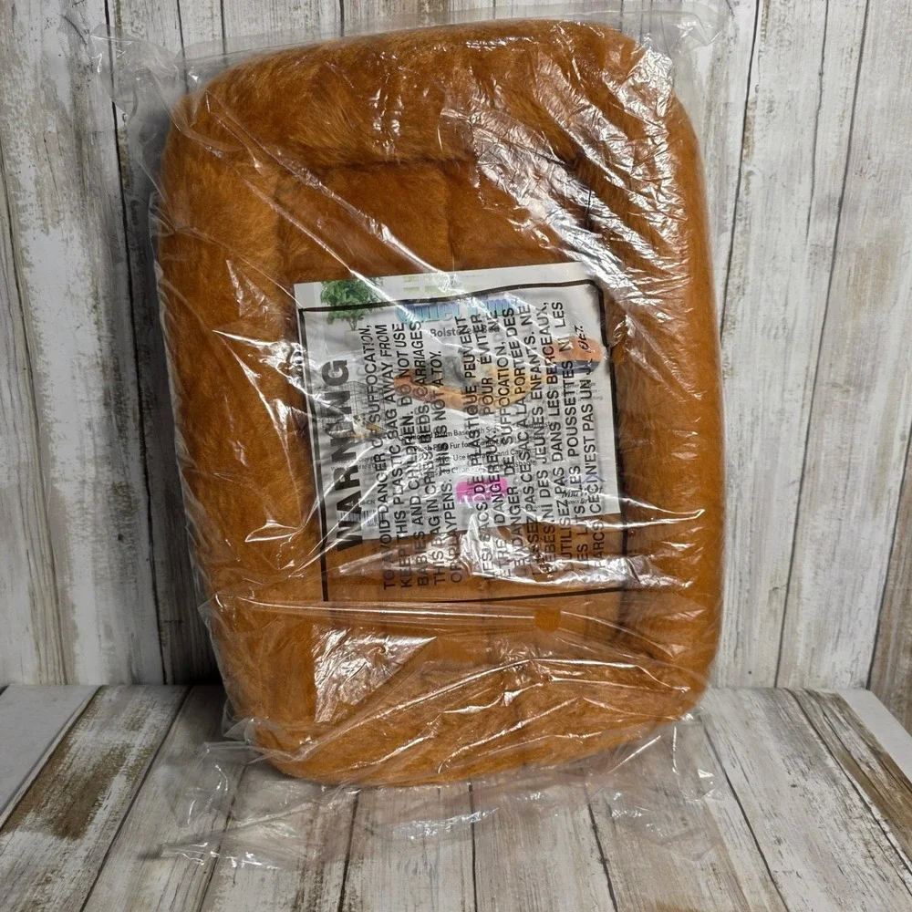 MidWest Homes for Pets Quiet Time Bolstered Bed Cinnamon Faux Fur 18in 40218-CN